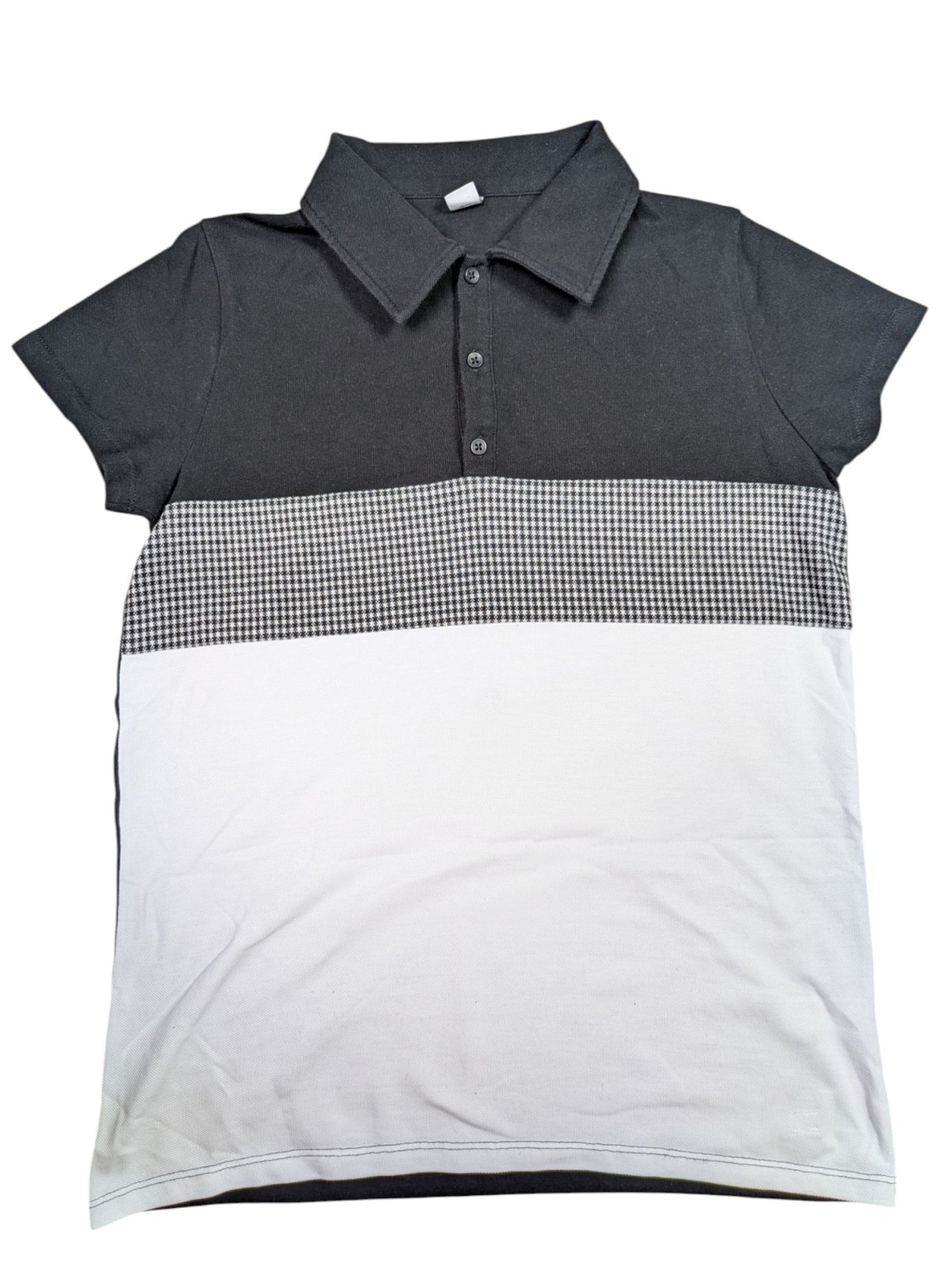 černobílé triko s límcem pro kluky secondhand TU